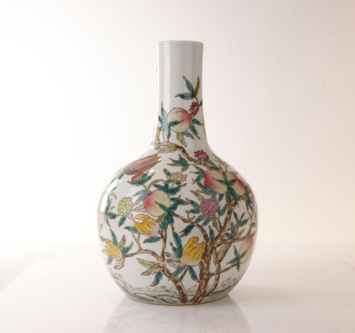 A 20th Century Hand-Painted Famille Rose Chinese Vase
