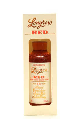 (1) Longrow 'Red' Limited Edition Chilean Cabernet Sauvignon Matured Peated 13 Year Old Single Malt Scotch Whisky, 51.6% ABV