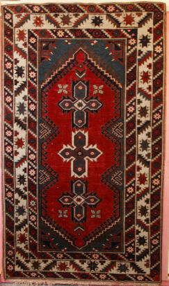 A Hand-Knotted Caucasian Rug