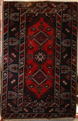 A Hand-Knotted Turkish Rug