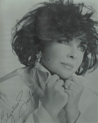 A Pair of Elizabeth Taylor Signed Photos and Letter