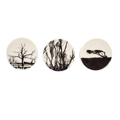A Set of Three Poetic Ceramics