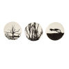 A Set of Three Poetic Ceramics