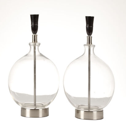 A Pair of Demijohn Table Lamps