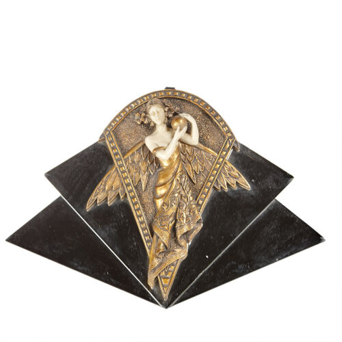 A Design Toscano Art Nouveau Decorative Mirror