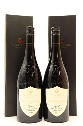 (2) 2011 Villa Maria Anniversary Release Syrah, Gimblett Gravels (GB)