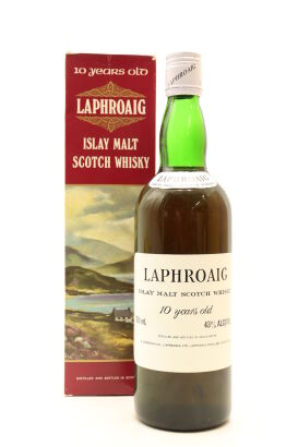 (1) Laphroaig 10 Year Old Single Malt Scotch Whisky, 43% ABV, 750ml, Circa 1970s