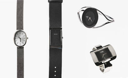 A group of four wristwatches. Including two Calvin Klein, a Storm and a Bering, stainless steel.&nbsp;