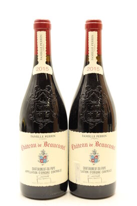 (2) 2015 Chateau de Beaucastel Chateauneuf-du-Pape, Rhone