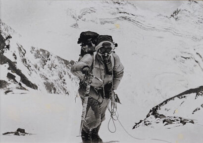 ALFRED GREGORY Tenzing on SE Ridge on way up to highest camp at 28,000 feet