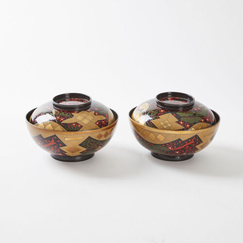 A Pair of Japanese Owan Bowls