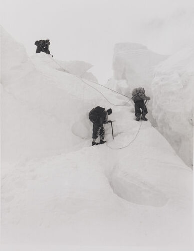 ALFRED GREGORY Lowe and porters in Icefall