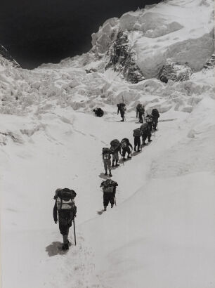 ALFRED GREGORY Porters leaving Base Camp