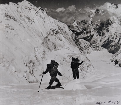 ALFRED GREGORY Sherpas arriving at South Col