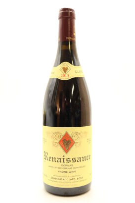 (1) 2013 Domaine Auguste Clape Cornas Renaissance, Rhone