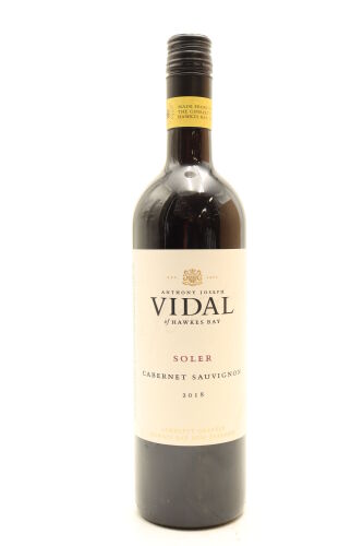 (1) 2018 Vidal Estate Joseph Soler Cabernet Sauvignon, Gimblett Gravels