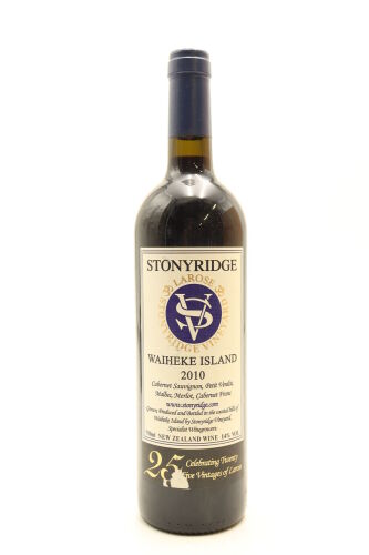 (1) 2010 Stonyridge Vineyard Larose, Waiheke Island