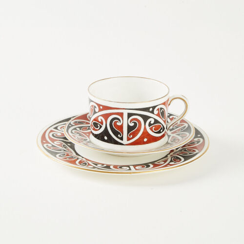 A Royal Doulton Māori Art Cup and Saucer Set