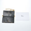 Christian Dior Black Diorama Studded Wallet on Chain with Box - 2