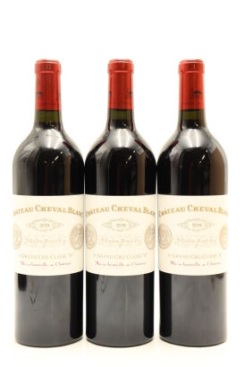 (3) 2018 Chateau Cheval Blanc, Saint-Emilion [JR17.5] [RP98] [WE98]