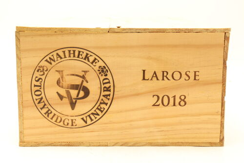 (12) 2018 Stonyridge Vineyard Larose, Waiheke Island (OWC)