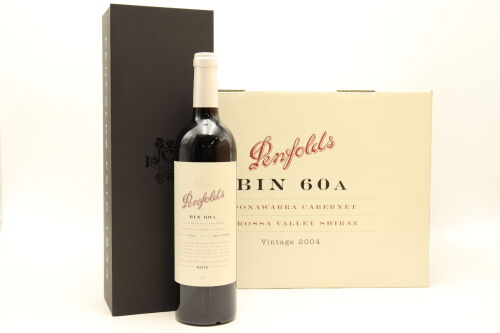 (6) 2004 Penfolds Bin 60A Coonawarra Cabernet Sauvignon - Barossa Shiraz, South Australia [JR18] [RP99] [WE96] [WS94] [JO98]