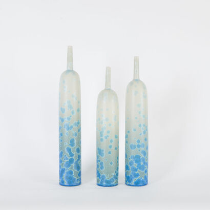 A Trio of Ceramic Bottles by Ted Secombe