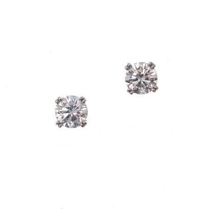 Platinum 2.20ct Diamond Earrings