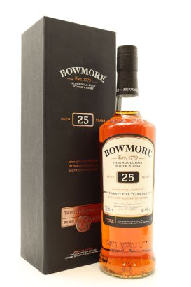 (1) Bowmore 25 Year Old Single Malt Scotch Whisky, 43%, 700 ml (GB)