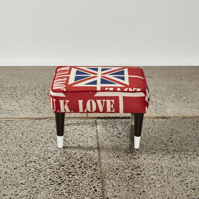 A Union Jack Footstool