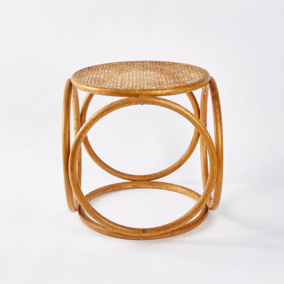 A Thonet Rattan Stool