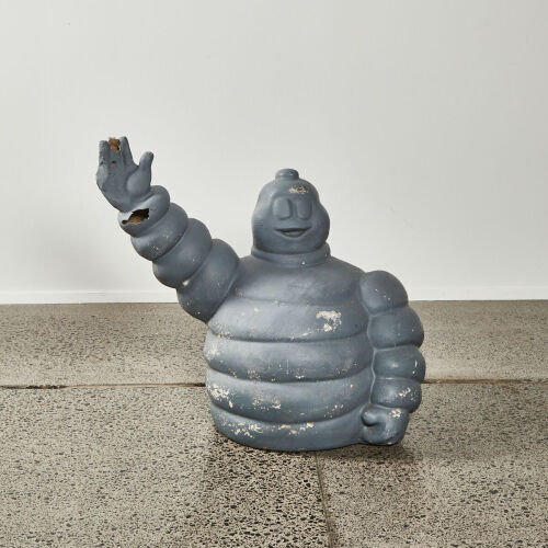 A Large Bibendum Michelin Man Fibreglass Bust