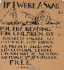 OUTREACH If I Were a Snail: Poetry Reading for Children