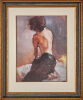 A Pair of Prints - Lady in a Red Dress and Nude - 2