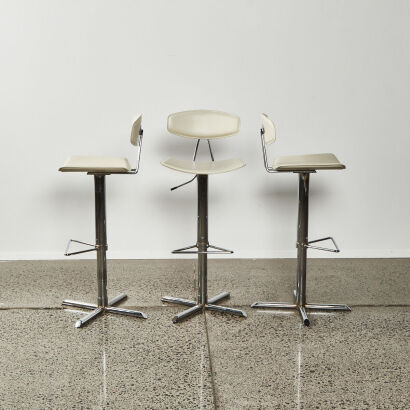 A Trio Of Actona Denmark Bar Stools