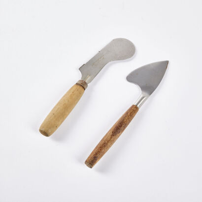 An Interesting Pair Of Vintage Cheese Knives