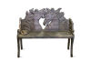 Horse Carved Bench (damaged)