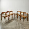 A Set Of Six Otto Larson Dining chairs, With Makers Mark And Stamp Dated May 1975 - 2
