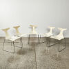 A Set Of Five Delfy Chairs For Ciacci Kreaty Designed By Ginocarollo - 2