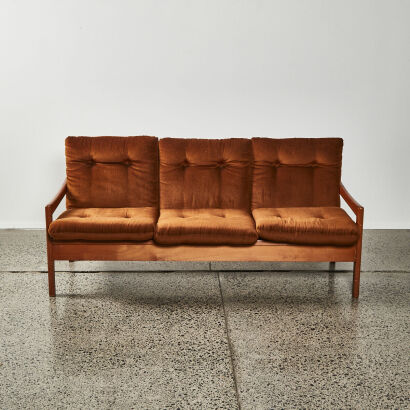 A Mid Century Three Seater Couch