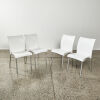 A Suite Of Four Nardi Regina Chairs In White - 2