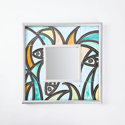 A Warren Tippett Mirror With Tiles