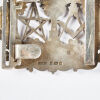 A Sterling Silver Masonic Matron Belt Buckle London 1928 - 2