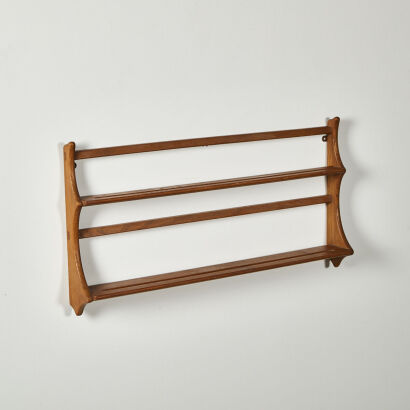 A Elm Ercol Plate Shelf By Lucien Ercolani