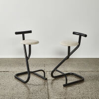 A Pair Of Paper Clip Style Stools