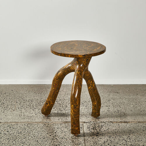 A Ghastly Studios Scagliola Tortuosa Wine Table By Katherine Rutecki And Katrina Kerr