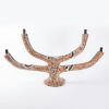 A Ghastly Studios Scagliola Taurus Candelabra By Katherine Rutecki and Katrina Kerr