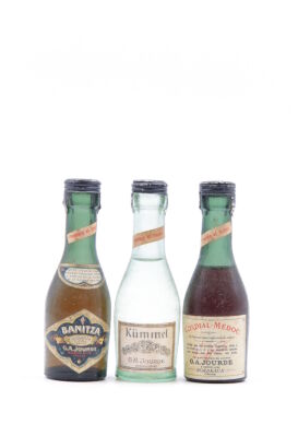 Collection of 3 x 50mls GA Jourde Liqueurs circa 1950s