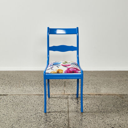 A Single Blue Chair