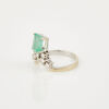 14ct White Gold, 1.47ct Emerald and .32ct Diamond Ring - 2